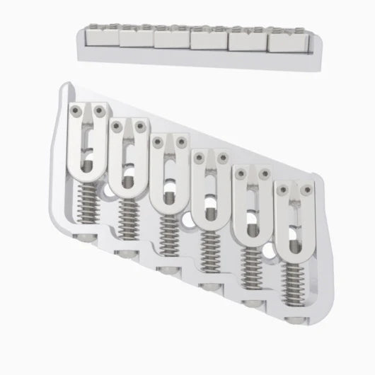 Hipshot Multi-Scale Fixed Guitar Bridge, 6 String